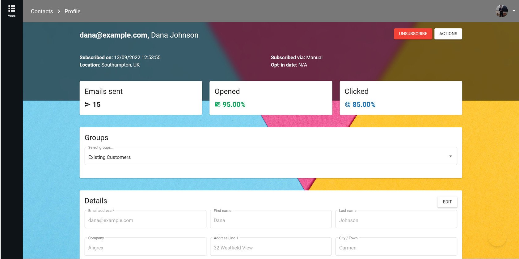 CRM Contact Profiles