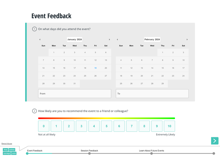 Encuesta sobre eventos para empresas